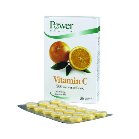 Power Health Vitamin C 500mg Βιταμίνη C 36 Chew. Tabs