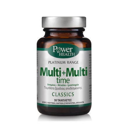 Power Health Classics Platinum Multi + Multi Time Ισχυρή Πολυβιταμίνη 30 ταμπλέτες