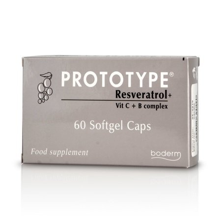 Boderm Prototype Συμπλήρωμα Διατροφής με αντιοξειδωτική προστασία κατά της Γήρανσης 60 καψουλάκια