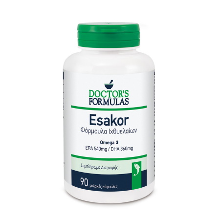 Doctor's Formulas Esakor Συμπλήρωμα Διατροφής Φόρμουλα Ιχθυελαίων 90 Μαλακές Κάψουλες