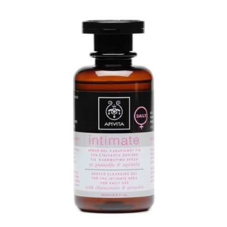 Apivita Intimate Care Daily Απαλό Gel Καθαρισμού για την Ευαίσθητη Περιοχή για Καθημερινή Χρήση με Χαμομήλι & Πρόπολη 200ml
