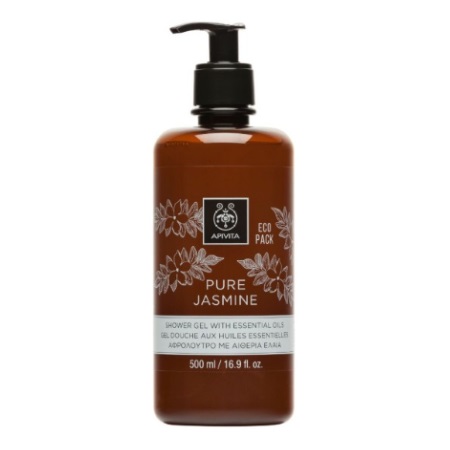 Apivita Eco Pack Pure Jasmine Αφρόλουτρο με Αιθέρια Έλαια με Γιασεμί 500ml