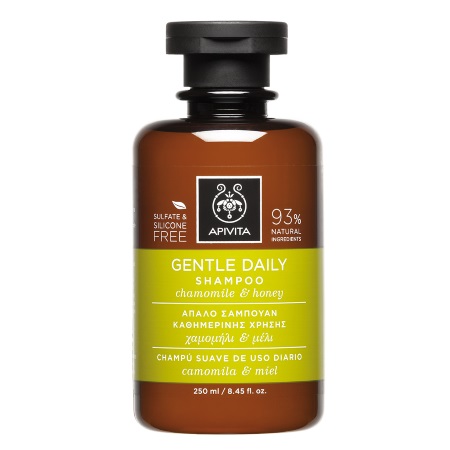 Apivita Gentle Daily Απαλό Σαμπουάν Καθημερινής Χρήσης με Χαμομήλι & Μέλι 250ml