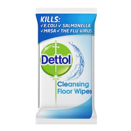 Dettol Cleansing Floor Αντιβακτηριδιακά Μαντηλάκια Καθαρισμού Επιφανειών 40 τεμάχια