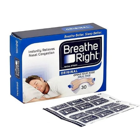 Breathe Right Original Medium Ταινίες Ρινικής Απόφραξης Μεσαίο Μέγεθος 30 τεμάχια