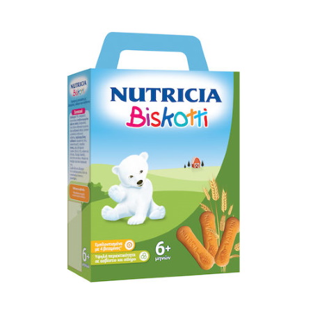 Nutricia Biskotti Βρεφικά Μπισκότα Από Τον 6ο Μήνα 180gr