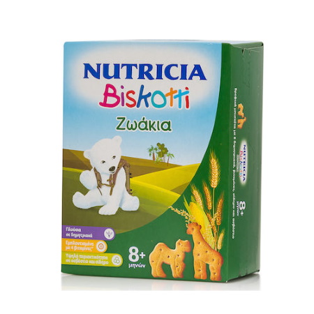 Nutricia Biskotti Ζωάκια Βρεφικά Μπισκότα από τον 8ο μήνα 180gr
