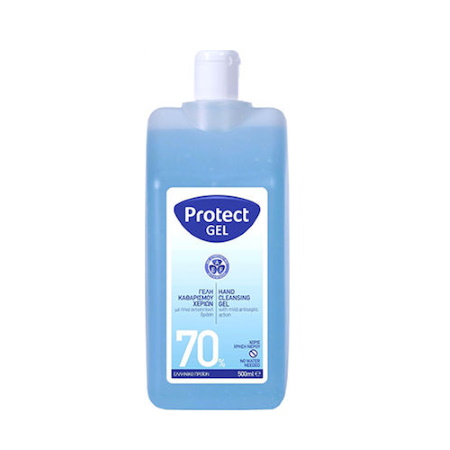 Protect Gel Alcoholic Lotion 70% Γέλη Καθαρισμού Χεριών 500ml
