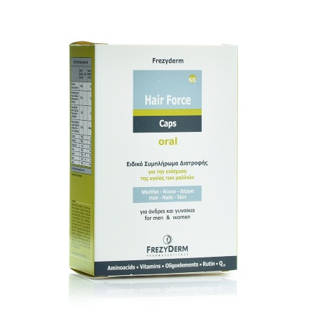 Frezyderm Hair Force Ειδικό Συμπλήρωμα Διατροφής για τα Μαλλιά 60caps