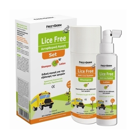 Frezyderm Lice Free Set, Αντιφθειρικό Σετ Shampoo + Lotion 2x125ml