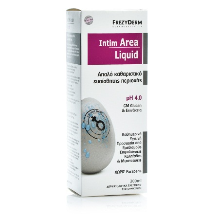 Frezyderm Intim Area Liquid ph4 Καθαριστικό Ευαίσθητης Περιοχής 200ml