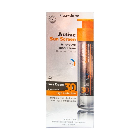 Frezyderm Active Sun Screen Face Cream Spf30 Aντηλιακή Kρέμα Προσώπου 50ml