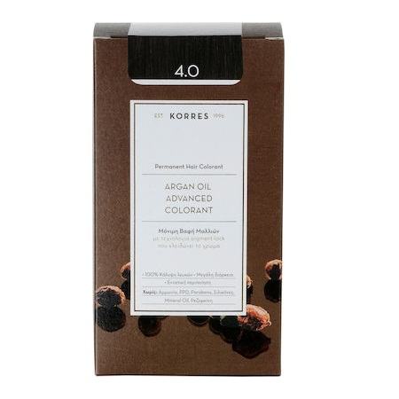 Korres Argan Oil Advanced Colorant 4.0 Καστανό Φυσικό 50ml