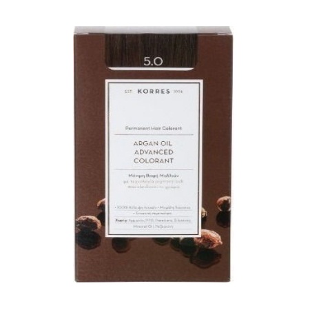Korres Argan Oil Advanced Colorant 5.0 Καστανό Ανοιχτό Φυσικό 50ml
