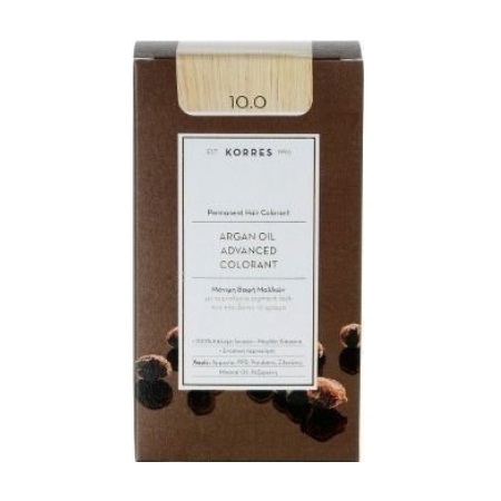 Korres Argan Oil Advanced Colorant 10.0 Ξανθό Πλατίνας Φυσικό 50ml