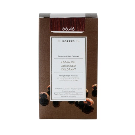 Korres Argan Oil Advanced Colorant 66.46 Έντονο Κόκκινο Βουργουνδίας 50ml