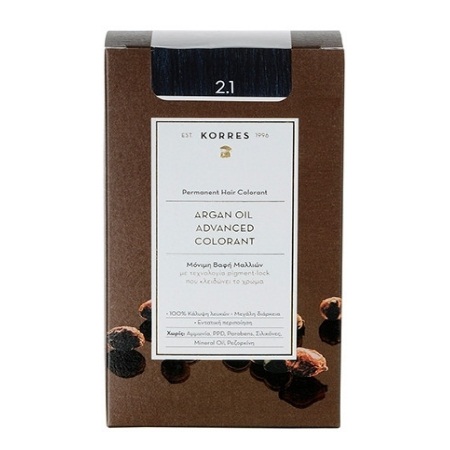 Korres Argan Oil Advanced Colorant 2.1 Μαύρο Μπλε 50ml