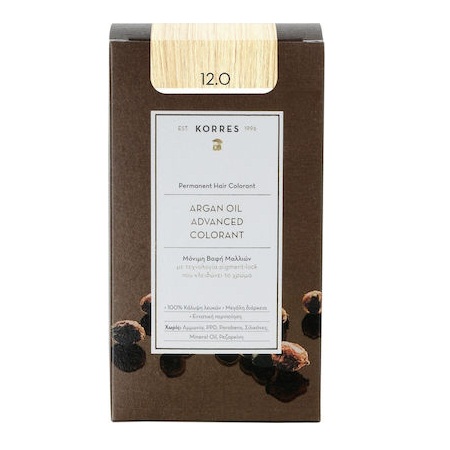 Korres Argan Oil Advanced Colorant 12.0 Ξανθό Special Blonde 50ml