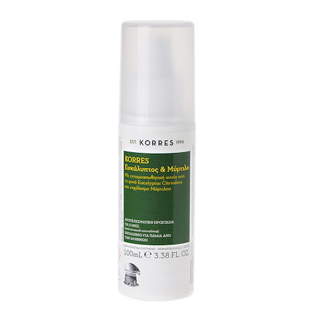 Korres Insect Repellent Εντομοαπωθητικό Σπρέι Ευκάλυπτος Μύρτιλο 100ml 