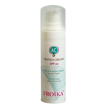 Froika Ac Tinted Cream Spf20 Επικαλυπτική Κρέμα με χρώμα για λιπαρό / μικτό δέρμα με τάση ακμής 30ml