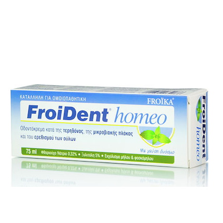 Froika FroiDent Homeo Οδοντόκρεμα Δυόσμος 75ml