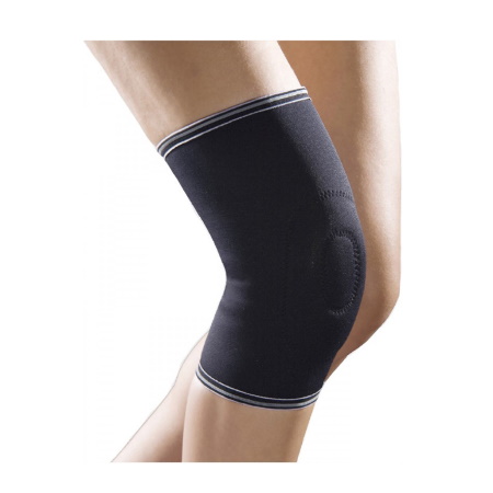 Anatomic Help 0016 Επιγονατίδα με Σιλικόνη Χρώμα Μαύρο Μέγεθος L
