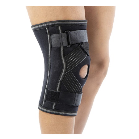 Anatomic Help 0026 Επιγονατίδα Χιαστών με Μεταλλικά Στηρίγματα Χρώμα ΜΑΥΡΟ Μέγεθος XL