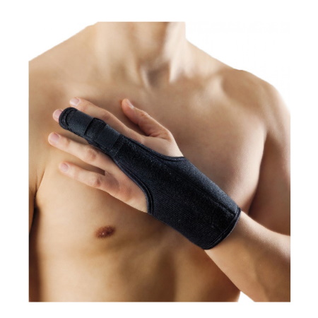 Anatomic Help 0509 Νάρθηκας Υποστήριξης Μεσαίου Δαχτύλου Χρώμα Μαύρο Μέγεθος S