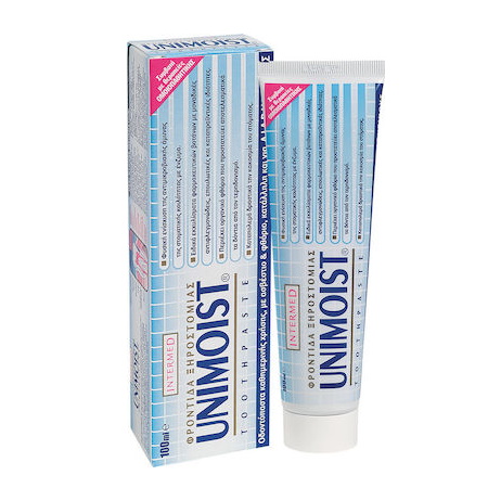 Intermed Unimoist Toothpaste Οδοντόκρεμα για την φροντίδα του Ξηρού Στόματος 100ml
