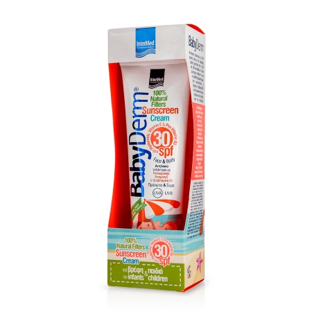 Intermed Babyderm Sunscreen Cream SPF30 Παιδικό - Βρεφικό Αντιηλιακό για Πρόσωπο & Σώμα 300ml