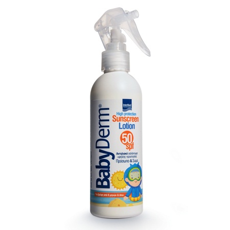 Intermed Babyderm Sunscreen Lotion Trigger SPF50 Αντιηλιακό Γαλάκτωμα 200ml