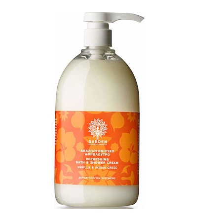 Garden of Panthenols Αναζωογονητικό Αρωματικό Αφρόλουτρο Vanilla & Indian Cress 1lt
