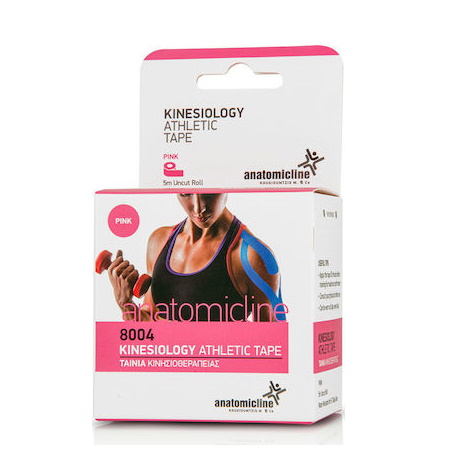 Anatomic Line 8001 Tape kinesiology Athletic Tape Pink (ΡΟΖ) 5cm X 5m