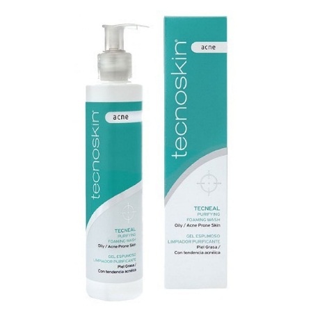 Tecnoskin Tecneal Purifying Foaming Wash Αφρίζον Τζελ Καθαρισμού για Λιπαρές & Ακνεϊκές Επιδερμίδες 200ml