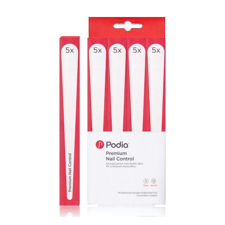 Podia Premium Nail Control Λίμα Διπλής Όψης 5 τεμάχια