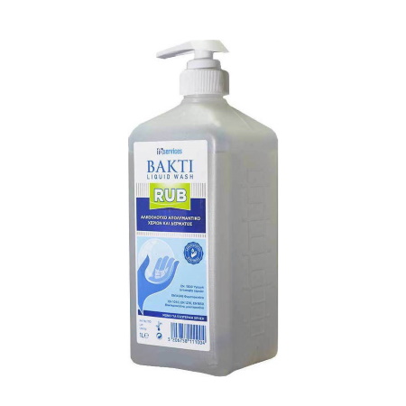 Baktiwash Liquid Rub-Αντισηπτικό Υγρό Χεριών Και Δέρματος 1000ml