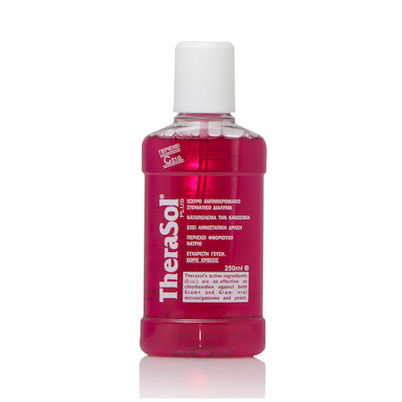 Therasol Plus Κόκκινο Αντιμικροβιακό Στοματικό Διάλυμα με γεύση Κεράσι 250ml