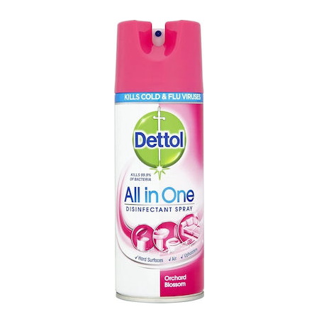Dettol All in One Orchard Blossom Απολυμαντικό Σπρέι με Άρωμα Λουλουδιών Ορχιδέας 400ml