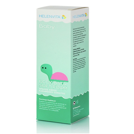 Helenvita Baby Body Bath Soft Foam Απαλός Αφρός Καθαρισμού Σώματος για Μωρά 150ml