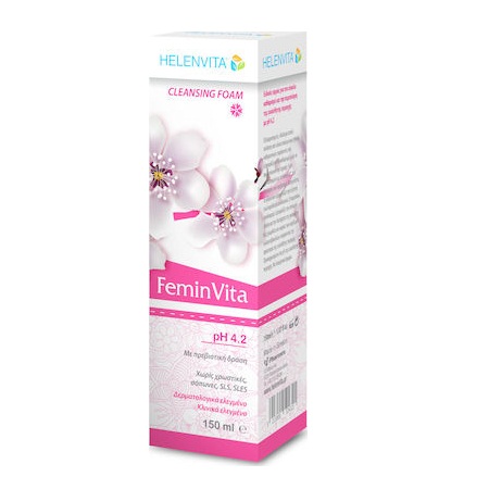 Helenvita FeminVita Cleansing Foam / Αφρός Καθαρισμού για την Ευαίσθητη Περιοχή pH 4.2 150ml
