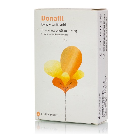 Epsilon Health Donafil Ovules Κολπικά Υπόθετα 10x2gr