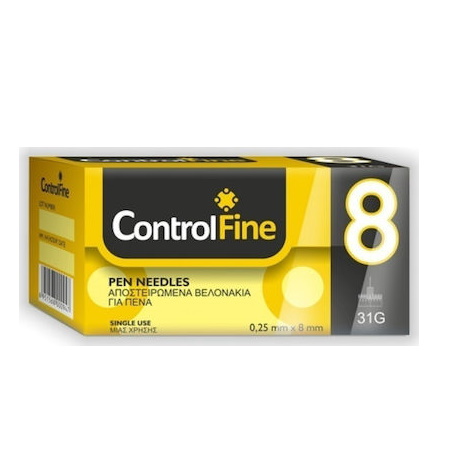 Controlfine Βελόνες Ινσουλίνης 8 mm 31 G 50τμχ