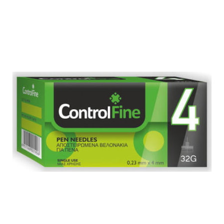 Controlfine Βελόνες Ινσουλίνης 4 mm 32 G