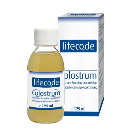 Lifecode Colostrum Πρωτόγαλα ελεγχόμενης βιολογικής εκτροφής για την ενίσχυση του ανοσοποιητικού 125ml