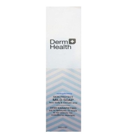 Derm Health Mild Soap For Face - Body & Sensitive Area Ήπιο Καθαριστικό Προσώπου Σώματος & Ευαίσθητης Περιοχής 250ml