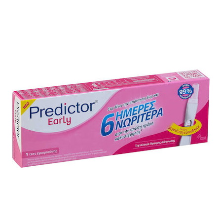Predictor Early Μονό Τεστ Εγκυμοσύνης έως και 6 μέρες νωρίτερα 1 τεμάχια