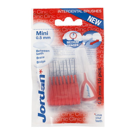 Jordan Clinic Brush Between Interdental Brushes S Μεσοδόντια Βουρτσάκια 10 τεμάχια