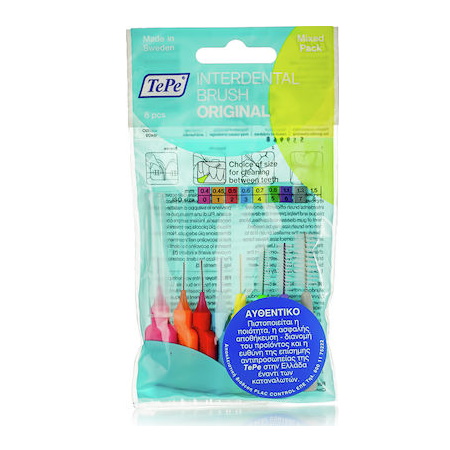 TePe International Brush Original All Sizes Μεσοδόντια Βουρτσάκια 8τμχ
