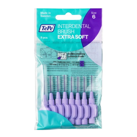Tepe Μεσοδόντια Βουρτσάκια Extra Soft 1.1 mm Μωβ 8τμχ