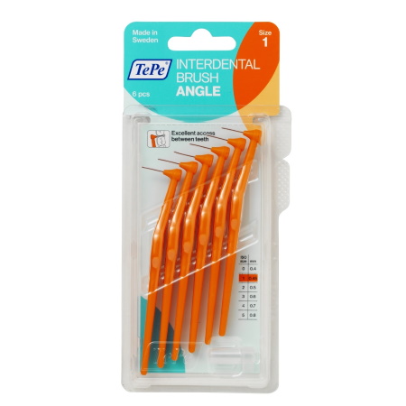 Tepe Angle Μεσοδόντια Βουρτσάκια Πορτοκαλί 0,45mm 6τμχ